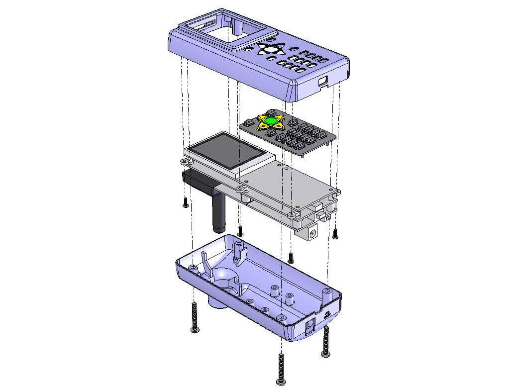 An example of a CAD drawing of an assembly by level. 